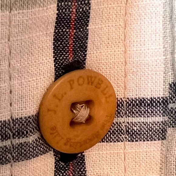 J L POWELL MEN’S SHIRT LONG SLEEVE COTTON BUTTON DOWN SHIRT SIZE MEDIUM - Picture 6 of 15